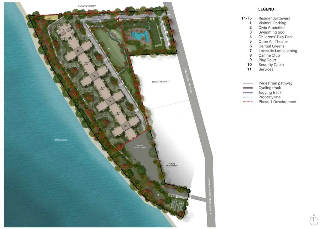 Master plan of Total Environment Homes - Down by the water